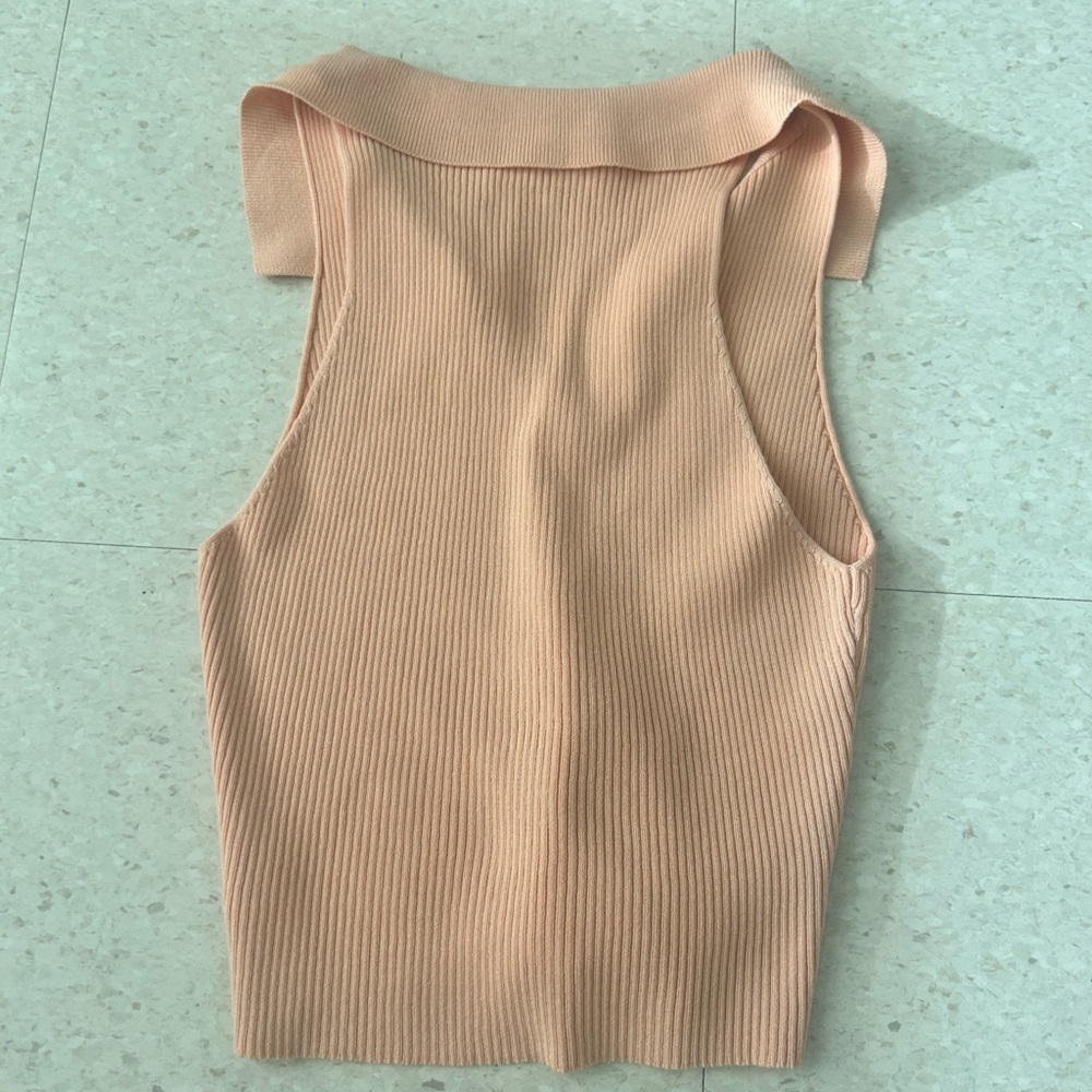 Light Pink/Cream Tank Top - Picture 3 of 4